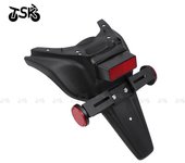 Hugger guardabarros trasero luz de licencia para Suzuki Hayabusa GSX 1300 R 2008 2009 2010 2011 2012 2013 2014 2015 2016 Reflective red