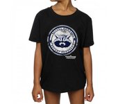 Guardians Of The Galaxy Camiseta de algodón impulsada por cohetes para niñas 12-13 negro