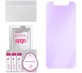 apgo Cristal protector híbrido Anti-Blue 9H compatible con Oukitel WP9, nano vidrio flexible, excelente reemplazo para vidrio templado, resistente a rayones, f