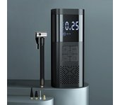 Bomba de aire eléctrica con batería de 6000 mAh, compresor de aire inalámbrico para coche de 150 PSI con LCD Digital negro