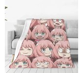 Manta de franela Anime Forger Anya Spy x Family, mantas finas y ligeras para colcha de cama 75x100cm 30x40in