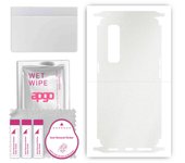 apgo Protective Skin Sticker for the back+sides compatible with Oppo Find X2 Pro, Full Wrap Film, Foil, Vinyl - Pattern Matte Transparent