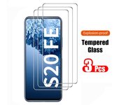 3 protectores de pantalla de vidrio templado para Samsung Galaxy S20 FE 5G S22 Plus, película protectora de vidrio 9H para teléfono Galaxy S20 FE For Samsung A12 puro