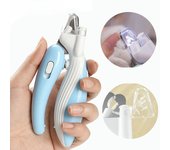 Cortauñas profesional para mascotas con luz Led, tijeras de aseo para mascotas, para perros, gatos, animales pequeños, recortador de uñas con patas, suministro para mascotas