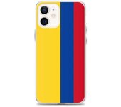 Funda iPhone - iPhone 12 - Drapeau de la Colombie - Souple de silicona - Multicolor - Diseño Fin