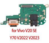 para Vivo V20 SE / Y70 V2022 V2023 Placa de puerto de carga USB para Vivo V20 SE / Y70 V2022 V2023