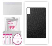 apgo skin sticker film foil vinyl for the BACK compatible with Xiaomi Redmi Pad, scratch-resistant, easy to install - Black Honeycomb