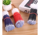10/30/50 piezas de núcleo de bolígrafo neutro de 0,5 mm con punta de bala, núcleo de bolígrafo tricolor rojo, azul y negro 10 PCS negro