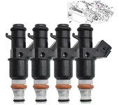 Inyector de combustible para coche de 4 piezas para Honda CRV CR-V 2002-2004 16450-PPA-A01