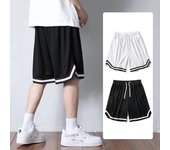 Pantalones cortos de baloncesto de seda de hielo de secado rápido para hombre: ropa deportiva de verano moderna y holgada. XL gris