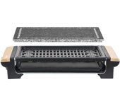Parrilla eléctrica y piedra para cocinar 2 en 1 - 8 personas - H.KoeNIG RP320 - 1300 W