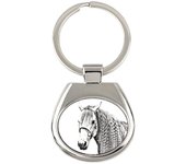 Azteca Horse - keychain with a horse, keychain with a print, personalized pendant from the Art-Dog brand plata