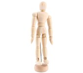 Figura de madera para clase de arte, maniquí masculino, modelo móvil de madera, exhibición de artesanías, 5,5 pulgadas