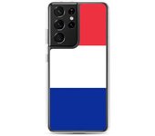 Coque Téléphone - Samsung - Galaxy S21 - Drapeau France - Souple - Multicolore