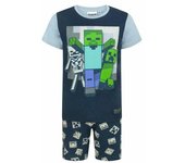 Minecraft Boys Undead Shorts Conjunto de pijama 8 Years azul oscuro