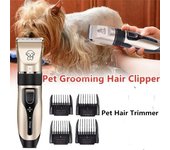 Cortador de pelo eléctrico para mascotas, cortador de pelo USB para mascotas, cortador de pelo para perros, gatos, conejos, herramienta de afeitado oro