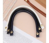 Correas para bolsos de piel sintética de 40 cm, correas para bolsos, asas para bolsos, correas cortas para bolsos azul marino