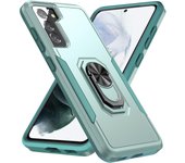 Estuche magnético de anillo de dedo de moda para Samsung Galaxy S22 S23 Ultra S21 Fe S20 Plus S 22 A54 A14 A53 A52s A33 A13 A73 A52 Carcasas for Galaxy S21 Plus azul marino