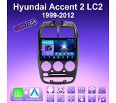 Radio de coche 2 DIN Android Carplay para Hyundai Accent 2 LC2 1999-2012, reproductor multimedia, unidad principal, estéreo, navegación GPS, Bluetooth, WIFI, 2 + 32 GB 1+16GB