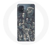 Coque pour Samsung Galaxy A51 5G Game of Thrones Saison 8 Le Trône de Fer Affiche Personnages Fond G