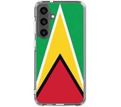 Coque Téléphone - Samsung - Galaxy S21 Ultra - Drapeau Guyana - Souple - Multicolore