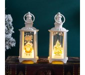 Adornos navideños Farol de mano para niños Colgante de árbol de Navidad Decoración de mesa Accesorios Luces de viento Old man