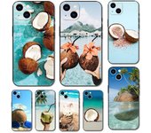 Funda de teléfono con cáscara de coco para iPhone Samsung Galaxy Redmi Xiaomi Oppo OnePlus Note SA 7 8 9 10 11 12 13 14 20 21 22 23 53 54 Pro Max Ultra TPU suave iPhone 6 or 6S