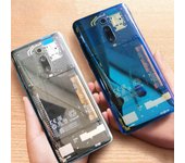 Batería transparente para Xiaomi Mi 9T Pro, Panel de cristal trasero para Redmi K20 Pro, parte trasera Black No Lens