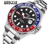 Nueva marca TOP de lujo para hombres, reloj BAOGELA, reloj de negocios Water Ghost, esfera grande, acero inoxidable, reloj resistente al agua de 4 pines, relojes de cuarzo para hombres