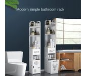 Estante de baño triangular de alta capacidad, con costura estrecha, ahorra espacio, almacenamiento en esquina, estantes de almacenamiento para cocina