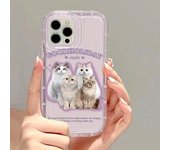 Funda de teléfono con linda sonrisa de acuarela para iPhone 11, funda para iPhone 13, 12, 14, 15 Pro Max, XR, XS, X, 7, 8, 15 Plus, SE 2020, funda suave a prueba de golpes For iPhone 12 12Pro