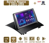 Radio de coche Android para Renault Megane 2 2002-2009 Reproductor multimedia Unidad principal Navegación GPS estéreo BT WIFI 1+16 GB 1+16GB