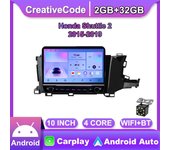 Radio de coche Android para Honda Shuttle 2 2015-2019 con botón perilla reproductor Multimedia de 10 pulgadas navegación GPS Carplay 2 + 32GB