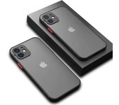 Funda de lujo a prueba de golpes con protección mate para iPhone 11 12 13 14 15 16 Pro Max XR XS X Plus SE Mini, carcasa rígida de silicona transparente para PC For iPhone 11