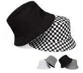 Sombrero de pescador de doble cara de moda para mujer, sombrero de pescador con sombra, gorra de algodón para hombre, gorras de viaje blanco