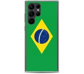 Coque Téléphone - Samsung - Galaxy S20 Ultra - Drapeau Brésil - Souple - Multicolore