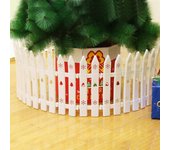 Valla para árbol de Navidad para niños pequeños - 30 piezas de valla blanca de plástico decorativa para árbol de Navidad, puerta para fiesta