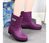 Botas De Goma Para Mujer Zapatos De Lluvia Cómodos Sin Cordones Impermeables Chanclas Zapatos De Agua Para Jardín Para Mujer Botas De Lluvia De Goma Botas De Lluvia 36