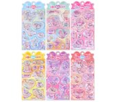 Pegatinas de agua de Sanrio Lovely, 6 tipos, Cinnamoroll + Little Twin Star + My Melody + Pom Pom Purin + Kuromi + Hello Kitty, un personaje popular en Corea