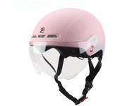 Casco de ciclismo con lentes protectoras para los oídos, pegatina reflectante, casco de bicicleta de montaña, carretera, bicicleta eléctrica, casco de bicicleta para adultos L caqui