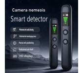 Detector de cámara oculta, antiespía, rastreador GPS para coche, dispositivo de escucha, escáner de señal inalámbrica, dispositivo de seguridad. negro