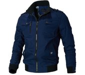 Chaqueta Bomber para hombre, chaqueta cortavientos informal a la moda, abrigo para hombre, prendas de vestir para primavera y otoño, chaqueta militar ajustada con soporte, 2021 M rojo