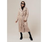 Abrigo largo de piel de oveja RR Designer 1810 42 beige 42 beige