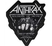 Parche termoadhesivo FTD de soldado de metal con ántrax One Size negro/blanco
