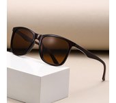 Gafas de sol de moda Gafas de sol cuadradas Polarizadas Hombres Mujeres Accesorio de moda Gafas marrón