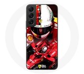 Coque pour Samsung Galaxy S21 FE Formule 1 Sebastian Vettel F1 Rouge