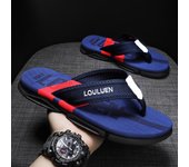 Chanclas y sandalias de playa antideslizantes de verano para hombre de Luluan 40 azul oscuro