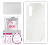 apgo Protective Skin Sticker for the back+sides compatible with Realme X50 Pro 5G, Full Wrap Film, Foil, Vinyl - Pattern Matte Transparent