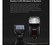 Godox Thinklite TT685IIC TTL flash en cámara 2,4G sistema inalámbrico X Flash GN60 de alta velocidad negro