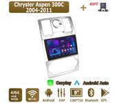 Radio con Android Carplay para Chrysler Aspen 300C (2004-2011), reproductor multimedia, unidad principal, estéreo, navegación GPS, Bluetooth, WIFI, 4+64 GB 1+16GB